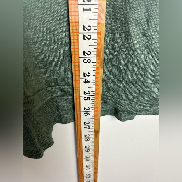Talbots Green Knit Top 100% Linen size S Minimalist Natural old Money summer - Picture 6 of 11